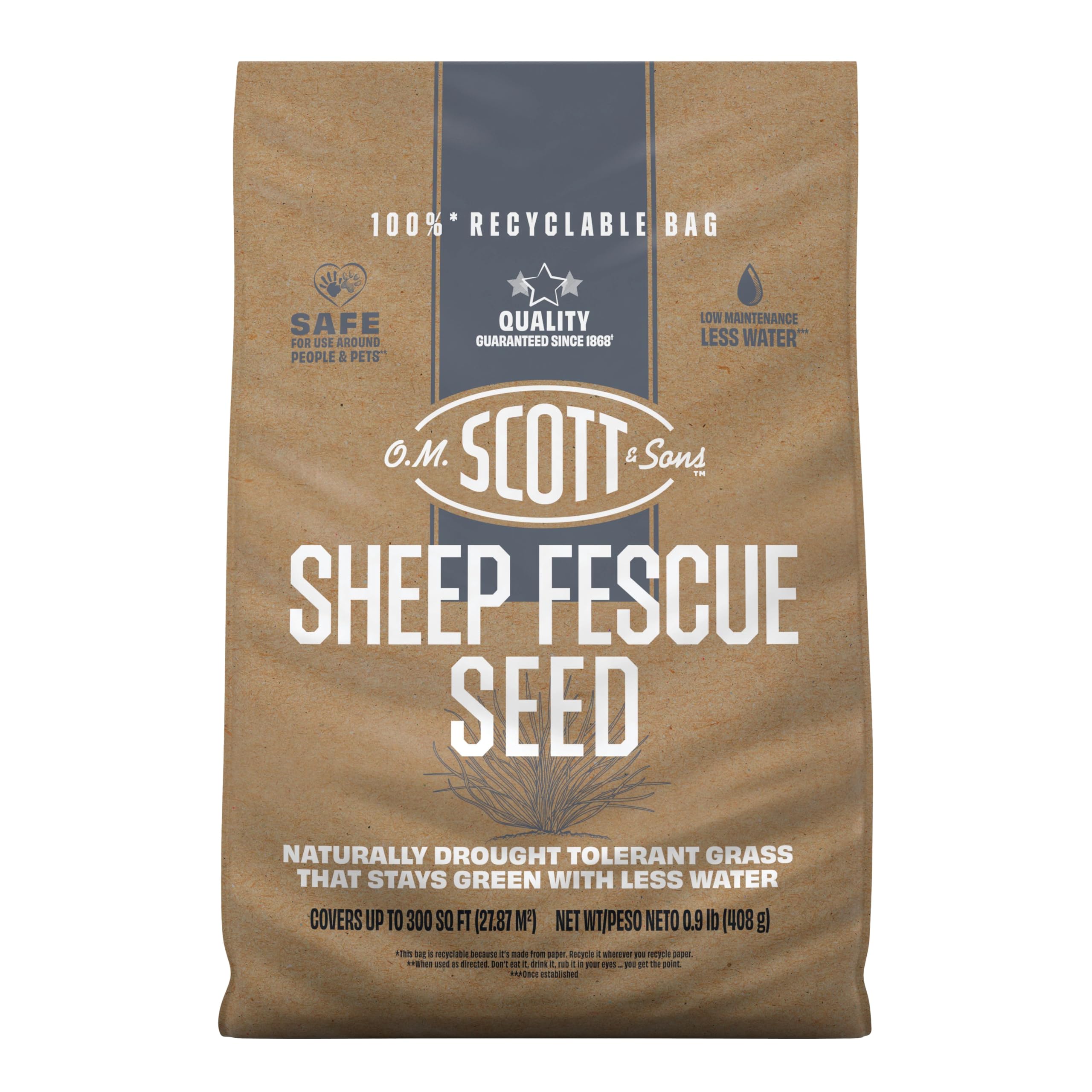 O.M. Scott &amp; Sons Sheep Fescue Seed, 0.9 lb.