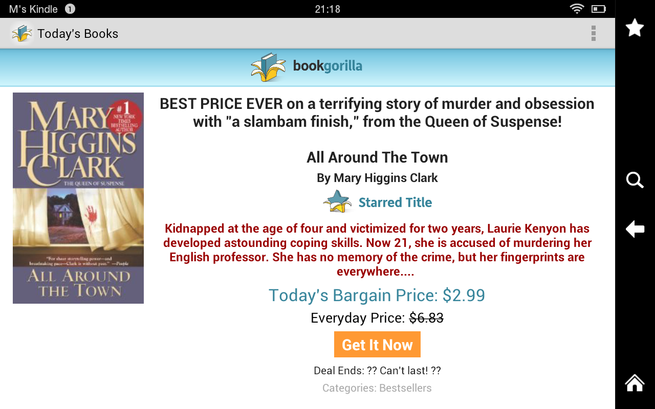 BookGorilla Free eBooks, Bestsellers, and Bargain eBooks for Kindle