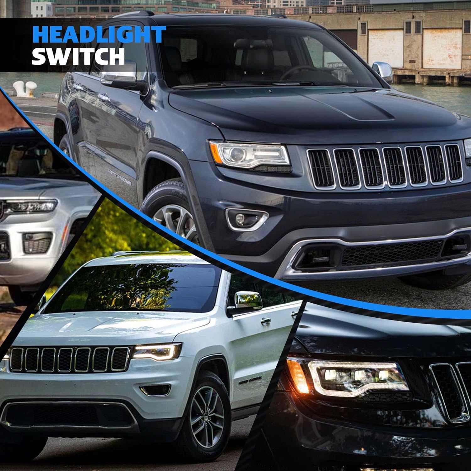 68142242AA Headlight Fog Light Switch Control for Jeep Grand Cherokee 2014-2022 Instrument Panel Headlamp Dimmer Switch Replace 68189156AA 1S13335