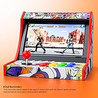 Vista 9 de Mini Arcade Cabinet for Nintendo Switch 1 & Switch OLED,Retro Arcade Machines for Home and Arcade Gaming Cabinet Stand Compatible with Street