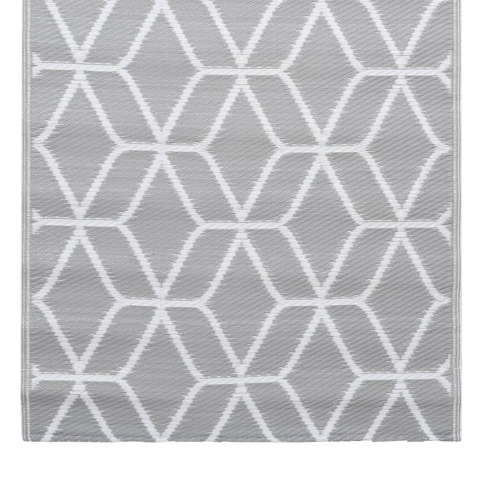 Homgoday Alfombra de exterior Arakil, gris, 80 x 150 cm, de polipropileno, resistente y fácil de limpiar