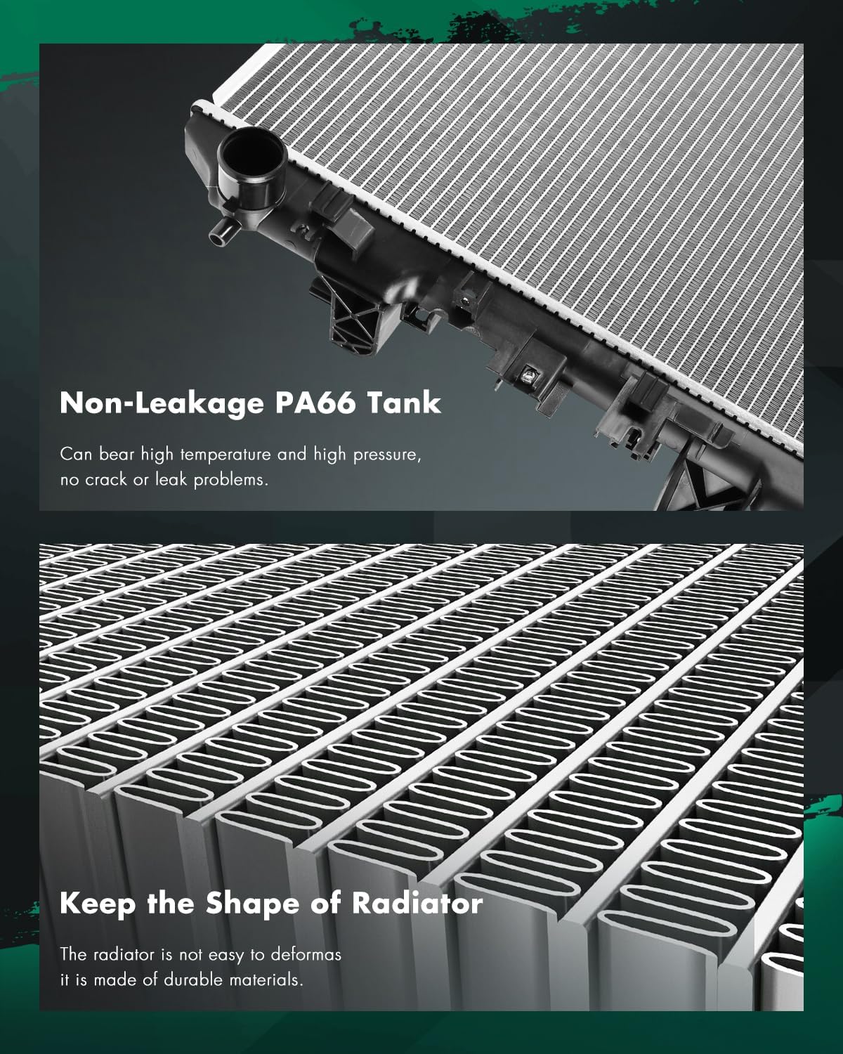 SCITOO Car Engine Radiator for Dodge for Ram 1500, for Ram 2500 2009-2010 & for Ram 1500 2011-2018, 1500 Classic 2019-2022, 2500/3500 2011-2013, 3.7L 4.7L 5.7L, Replace 13129