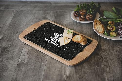 Miniatura 27 de Picnic TIME Disney Princess - Tabla de queso de Cenicienta con parte superior de vidrio, bandeja para servir, tablas de queso, tablas de embutidos