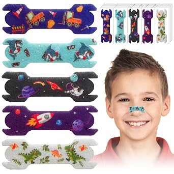 30pcs Small Size Kids Nasal Strips 1.73*0.55" Nose Strip for Kids, Extra Strength Nose Strips for Breathing,Kid Nasal Congestion Relief Nose Tape,Breathe Snoring Strip Snore Sleep Tape for Children