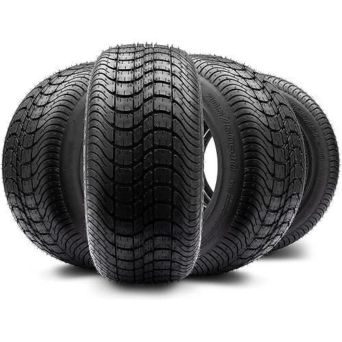 Arisun Cruze 205/50-10 DOT Golf Cart Tire Street Low Profile (4-Ply) - Set of Four
