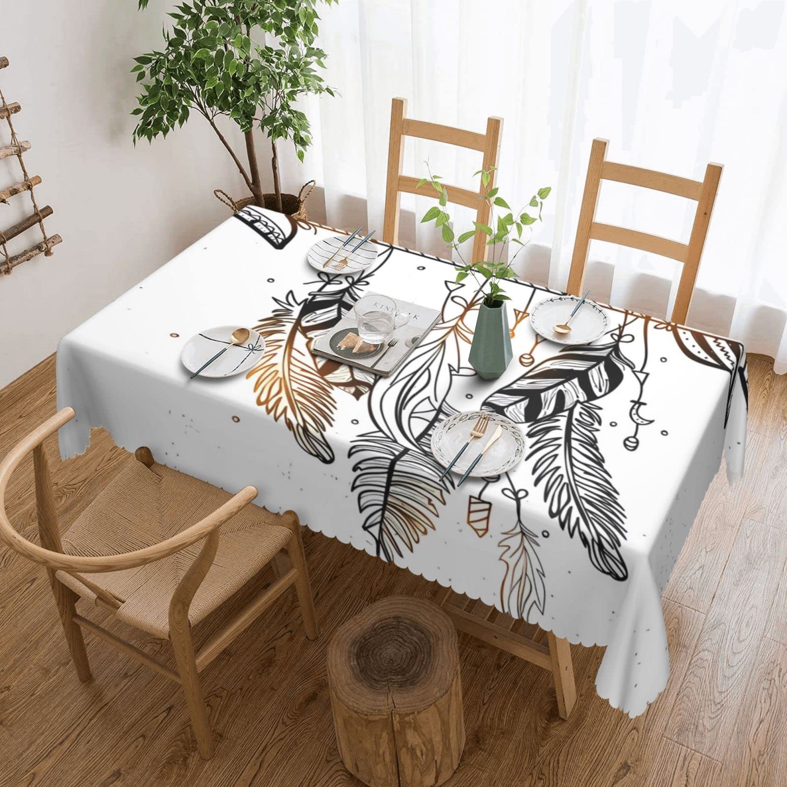 Nappe lavable pour table sans tache Feather and Dream protège votre mobilier