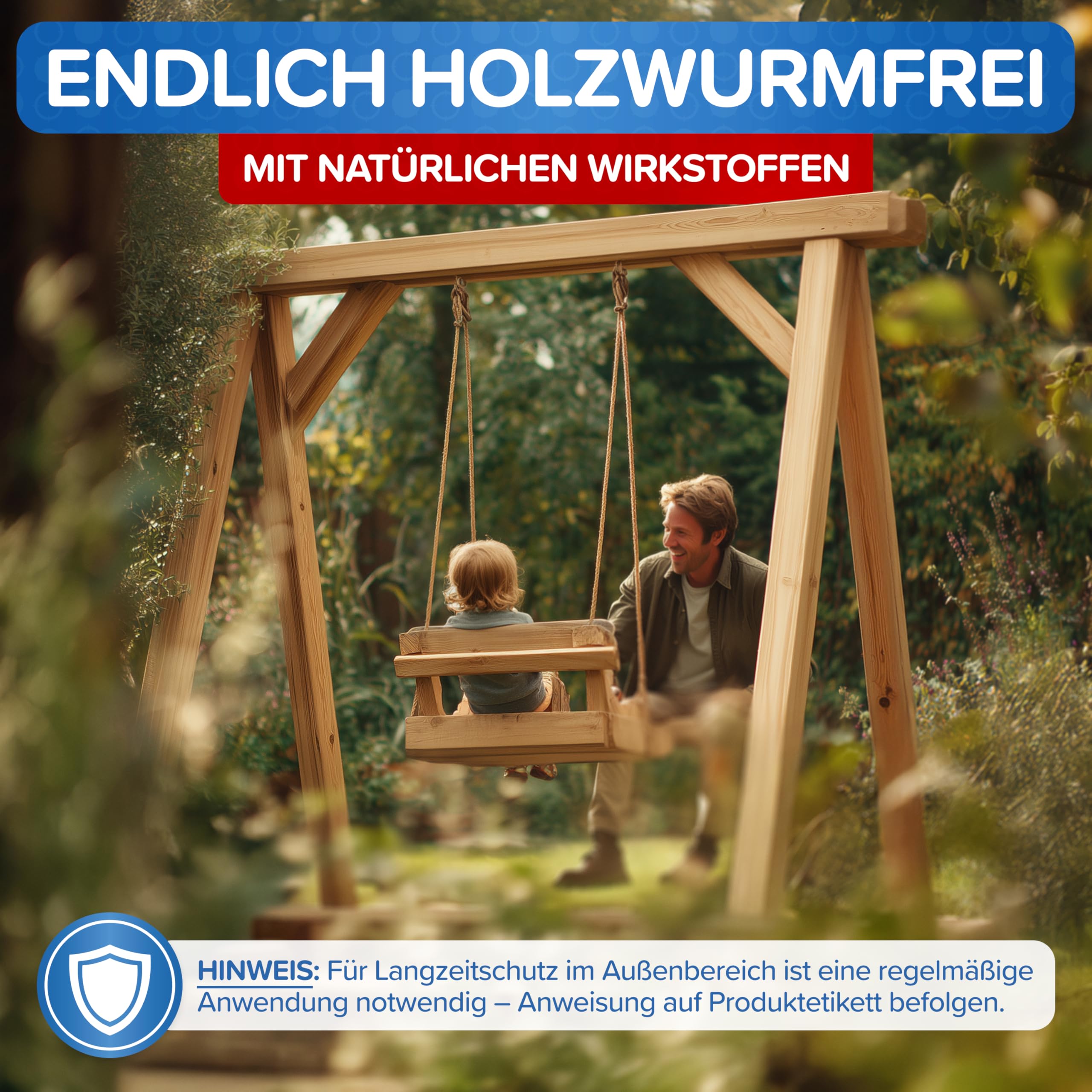Patronus Holzwurm Spray [1000 ml] mit effektiver Sofortwirkung, starkes Abwehr-Mittel gegen Holzwürmer in Möbeln & Holz für innen & außen, hochwirksam & laborgeprüft - Zitrusduft