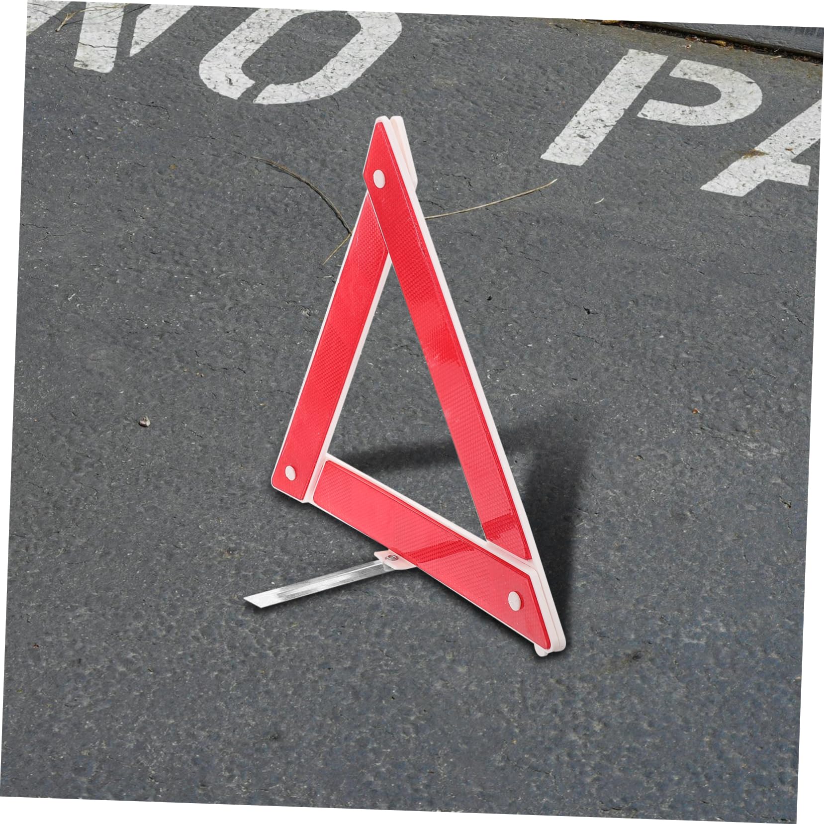 GLEAVI 4pezzi Triangolo Riflettente Pieghevole Per Emergenze Stradali Segnale Di Avvertimento Per Veicoli Kit Di Sicurezza Compatto Facile Da Trasportare e Utilizzare Adatto Tutti Tipi Di