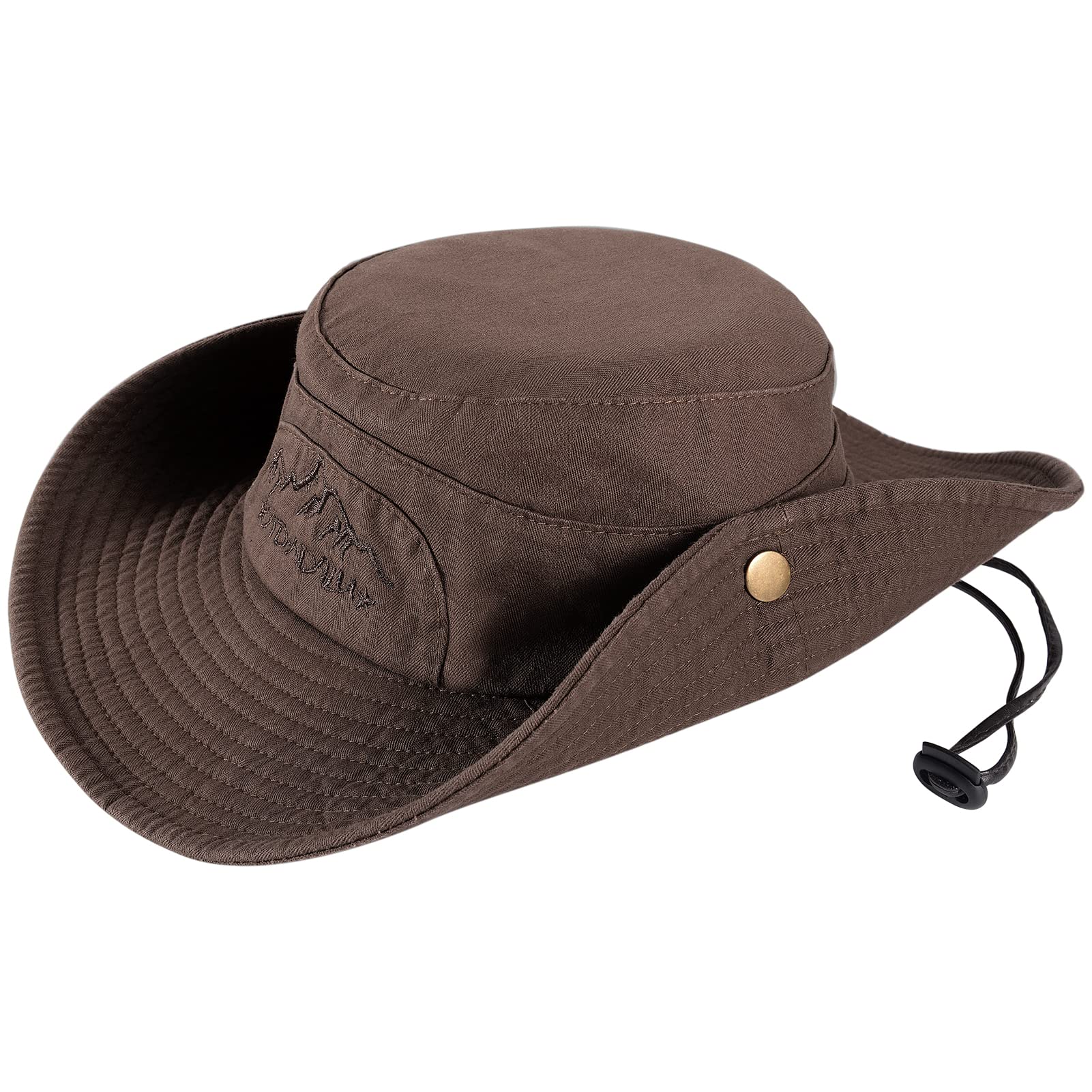 Obling Sombrero de sol con protección UV, sombrero de verano, sombrero de playa, sombrero de safari, sombrero de pesca, sombrero de pesca, correa ajustable para la barbilla