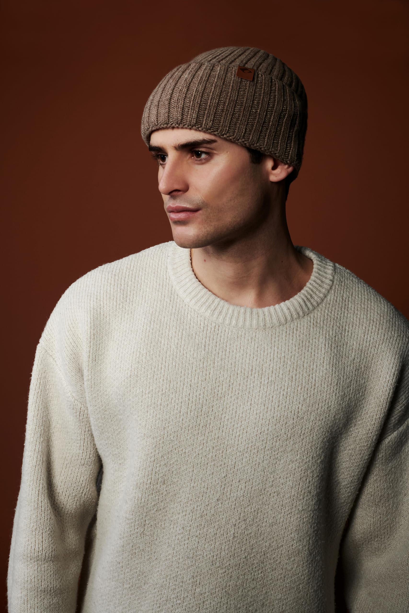 Chillouts Czapka Beanie DarianKobiety/Mężczyźni - bawełniana z mankietem wywijanym otokiem jesień-zima Jesień Zima