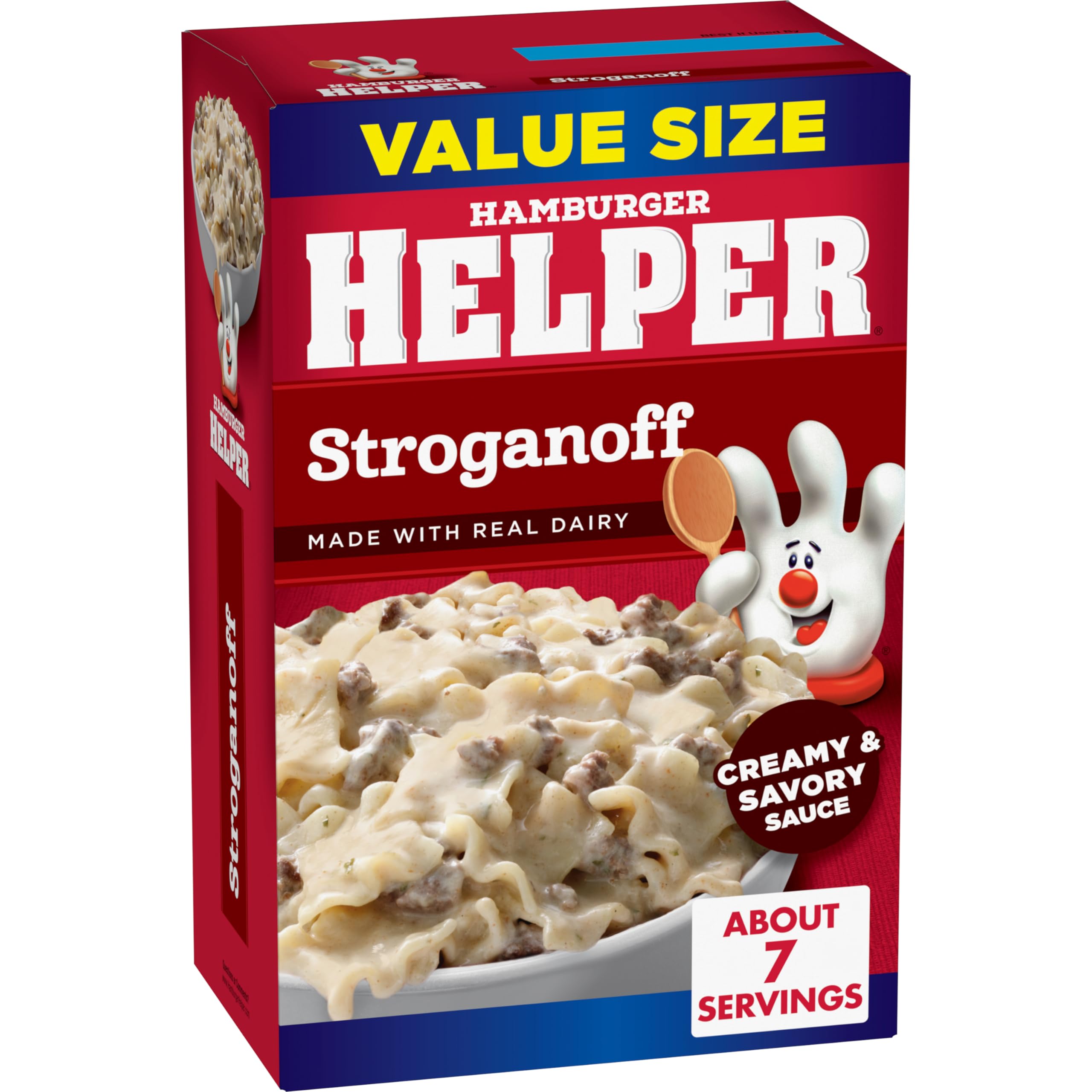 Hamburger Helper Stroganoff Value Size Pasta Meal (10.2 oz - 6 Pack) No Artificial Flavors, Ready in 3 Easy Steps, Quick Meals for Midweek Dinners, Busy Evenings & Families On-the-Go