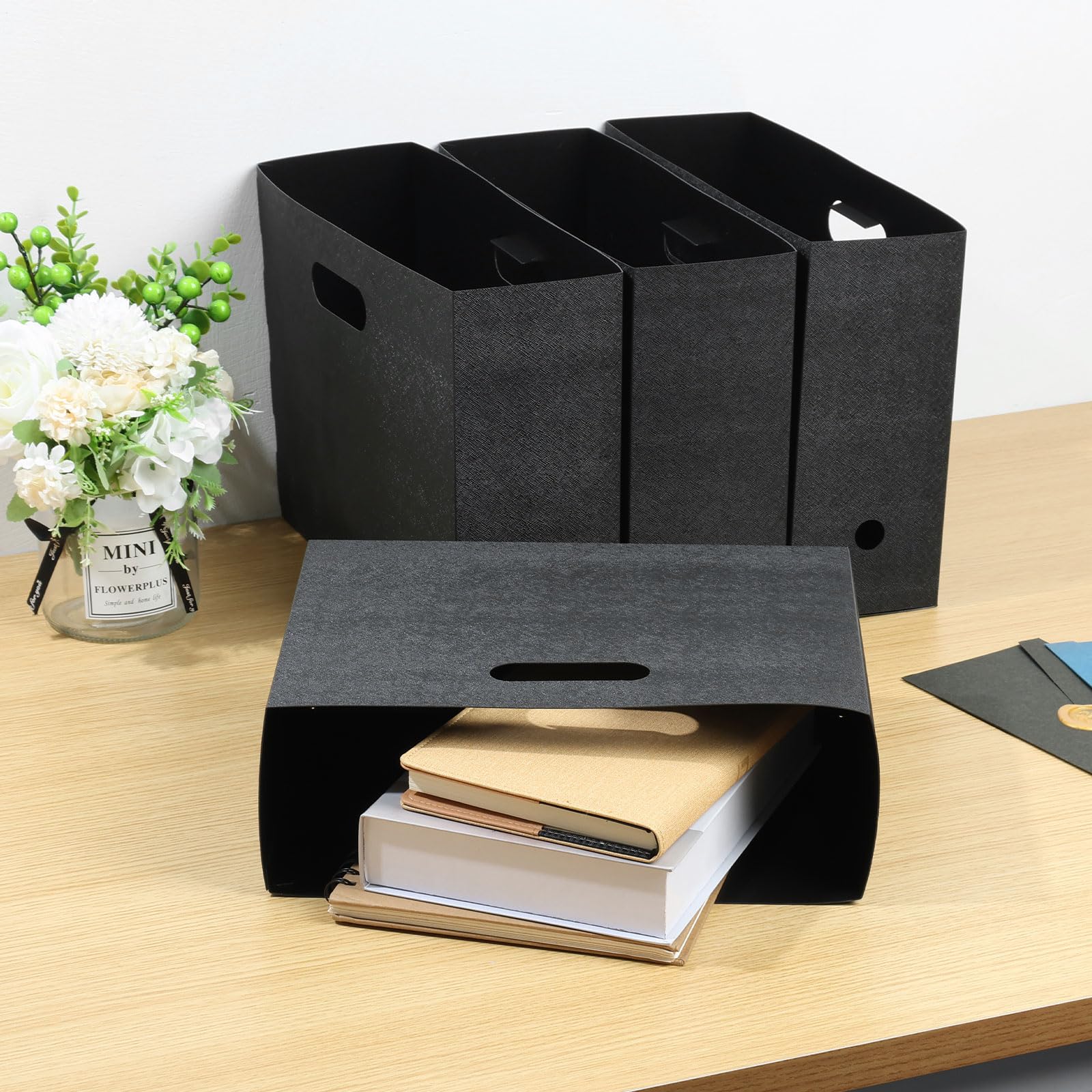 Amazon | Shuiling ファイルボックス 4枚組 書類収納ボックス