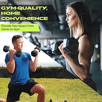 Amazon | RAGE Fitness ラバー 六角形 ダンベル 20 lb | Rage