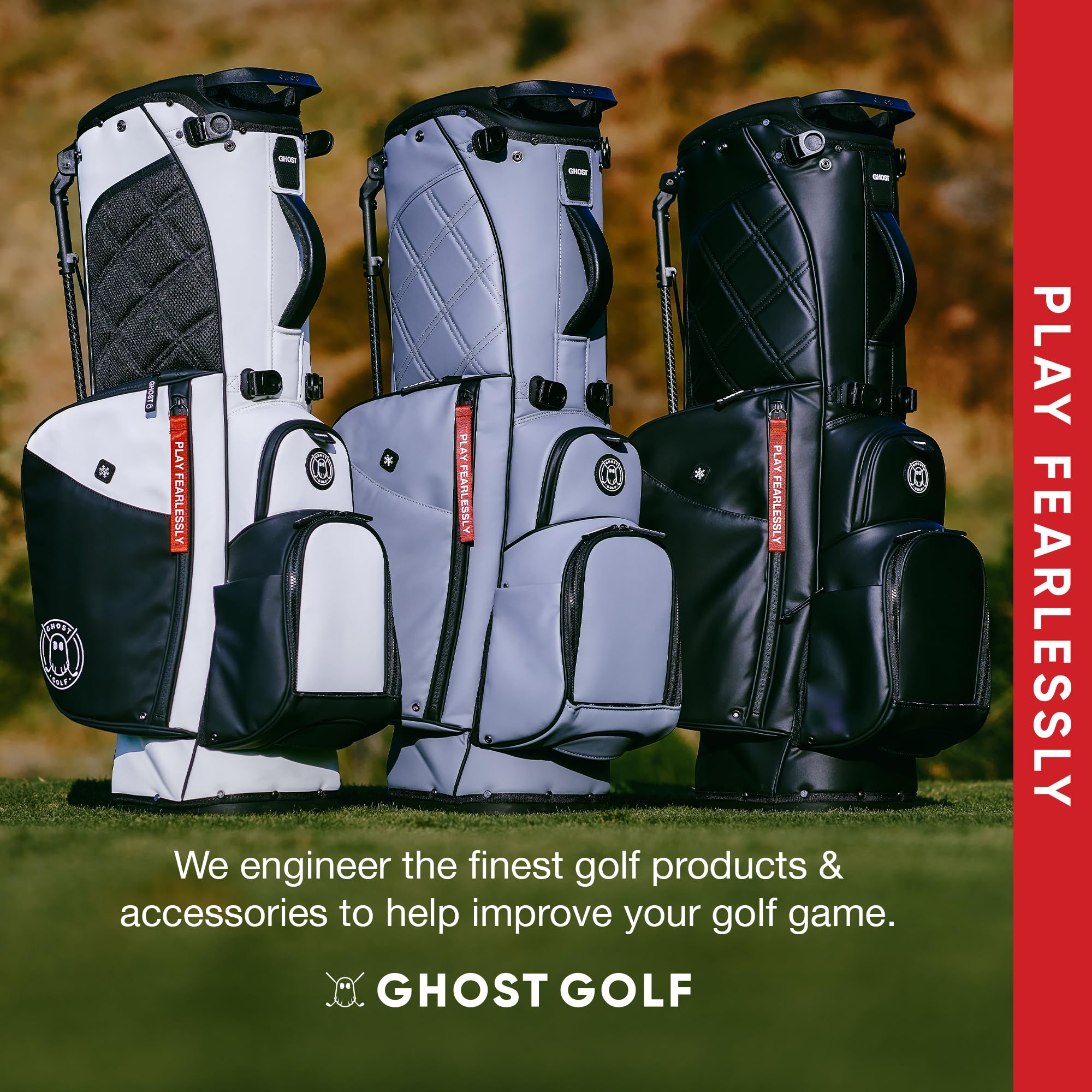 Amazon.co.jp: GHOST GOLF キャディバッグ ANYDAY 14分割 11インチ