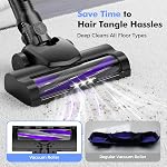Cordless Vacuum Cleaner,40KPa Powerful Suction Cordless Vacuum with 450W Motor,50 Mins Runtime Rechargeable Vacuum with 180° Foldable Wand,Lightweight Vacuum for Pet Hair,Hard Floor (Lilac)