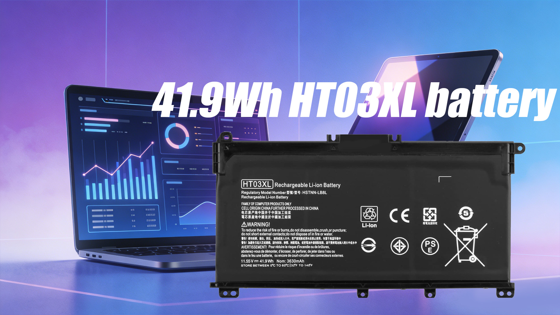 HT03XL HT03041XL L11119-855 Batería para HP Pavilion 15-CS 15-CW
