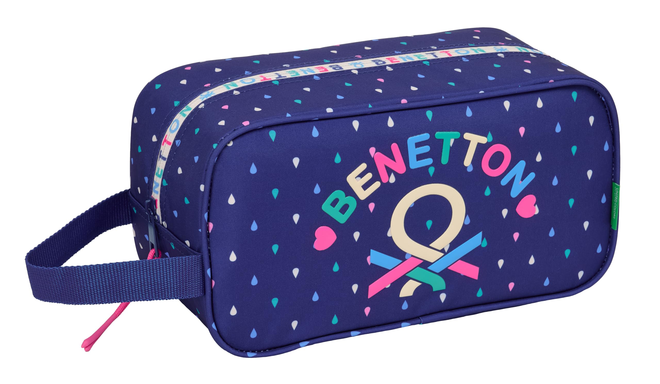 Benetton Drop – Medium Shoe Rack, Multipurpose, Pencil Case, Sport, Extracurricular Shoes, Football, Comfortable and Versatile, 29 x 14 x 15 cm