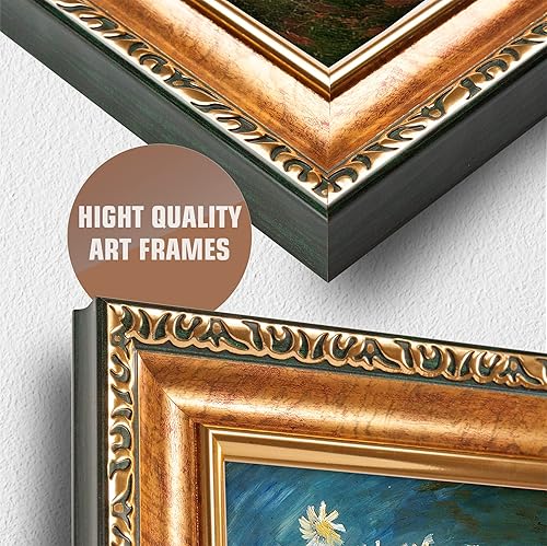 Miniatura 311 de A&T ARTWORK The Starry Night de Vincent Van Gogh. Tamaño del marco: 36 x 30 pulgadas, tamaño de la imagen: 30 x 24 pulgadas, reproducciones clásicas