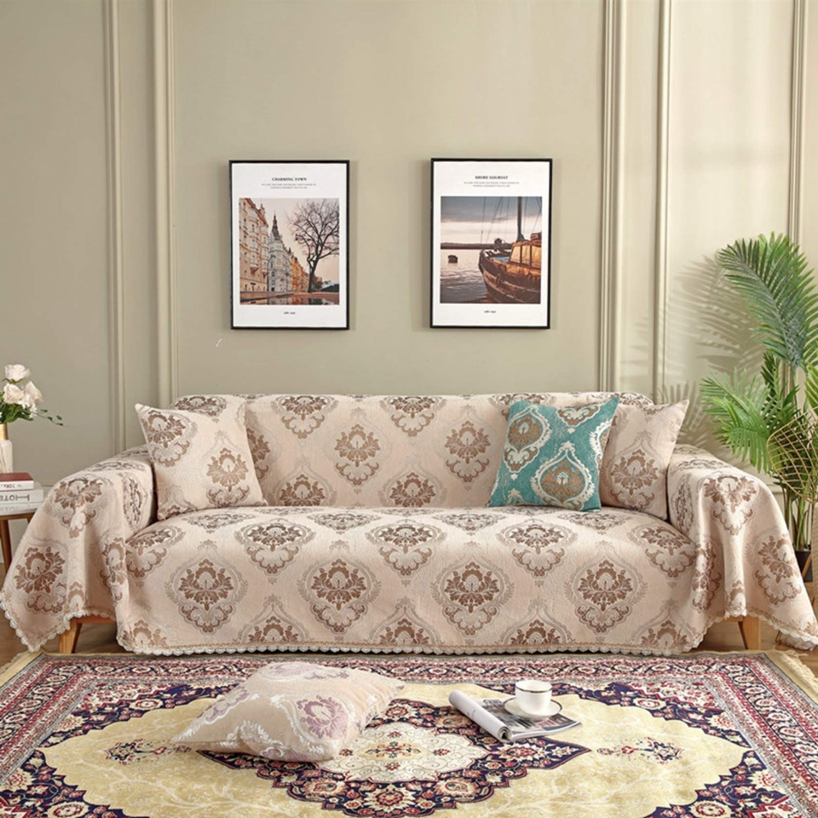 ソファーカバー ヨーロッパ マルチカバー 多機能 カーペット テーブル