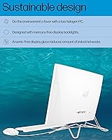 Vista 6 de HP 22-dd0032 Computadora de escritorio todo en uno, pantalla de microborde Full HD de 21.5 pulgadas, procesador AMD Ryzen 3, gráficos AMD Radeon, 8