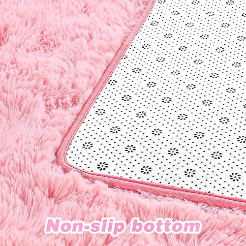 Miniatura 5 de JUNOVO - Alfombras de área ultra suaves de 3 x 5 pies, alfombras esponjosas para dormitorio, niños, niñas, bebés, sala de estar, suelo, cuarto de