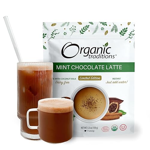 Miniatura 7 de Organic Traditions Latte tumérico probiótico azafrán orgánico 529oz