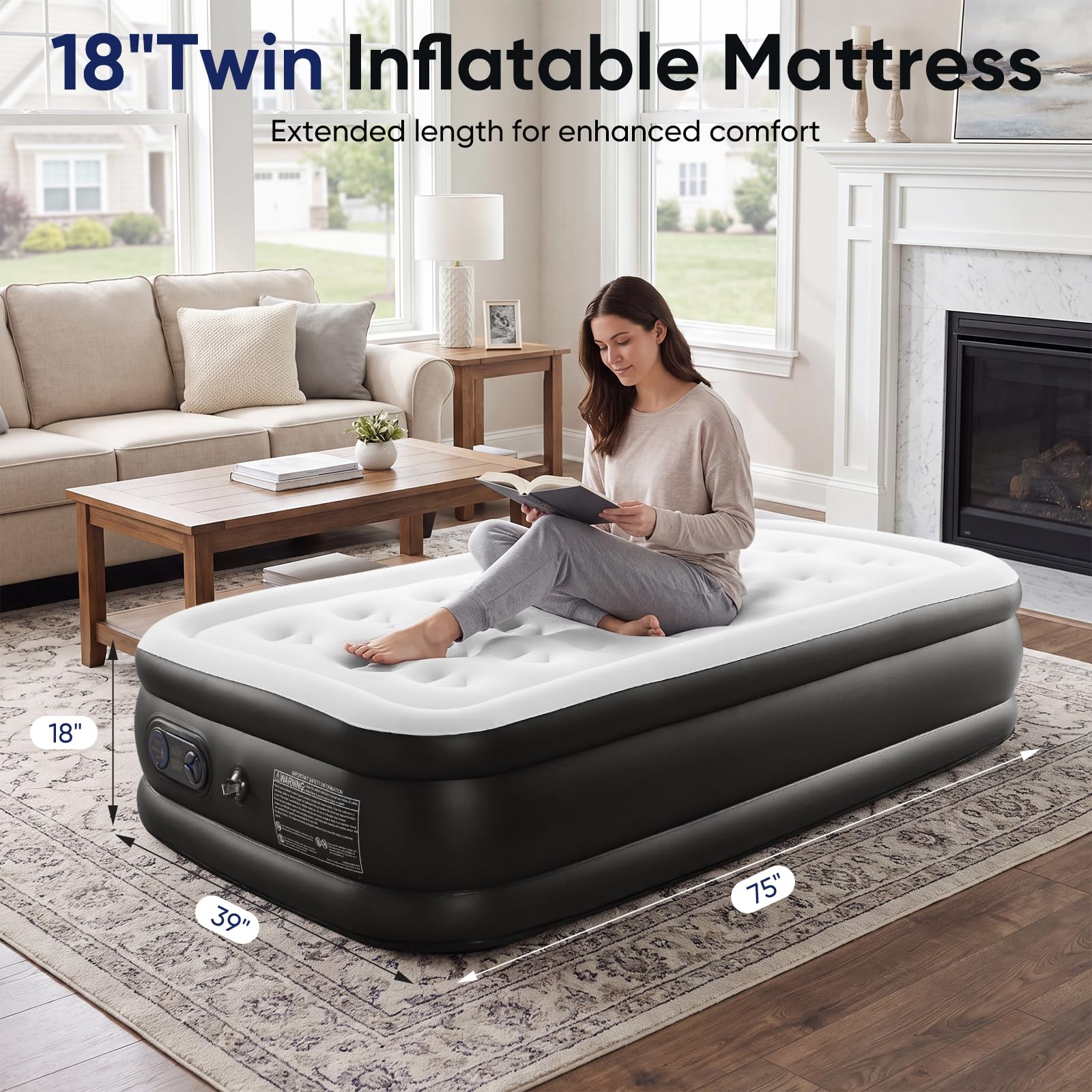 The 5 Best Air Mattresses Under $100 in 2026 3 Sweetcrispy 660 lb Capacity Air Bed — product photo