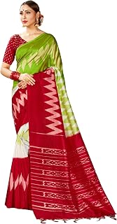 Saree For Women Cotton Art Silk Sarees for Indian Wedding Gift, Sari and Unstitched Blouse piece