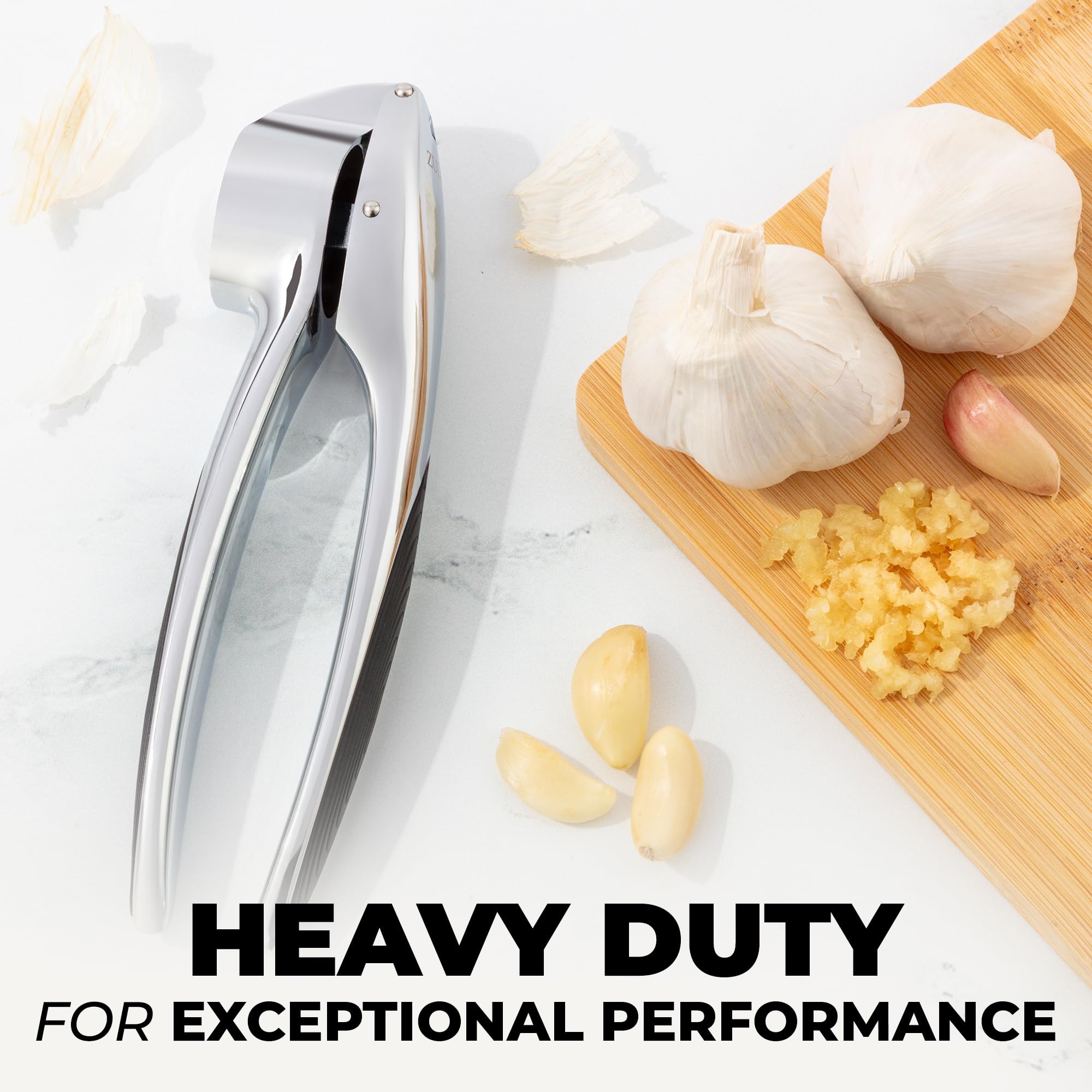 しらすPrime Amazon.com: Zulay Kitchen Premium Garlic Press Set – Rust Proof