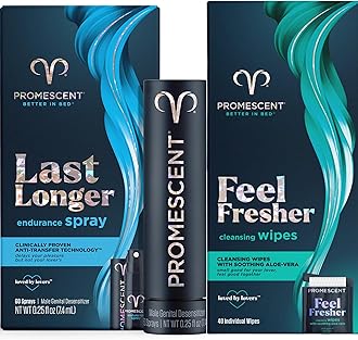 Desensitizing Delay Spray for Men (7.4ml) + Flushable Wipes for Adults, Personal Cleansing Hygienic Wet Wipes for Men and Feminine Use - Infused with Aloe Vera, Hypoallergenic,