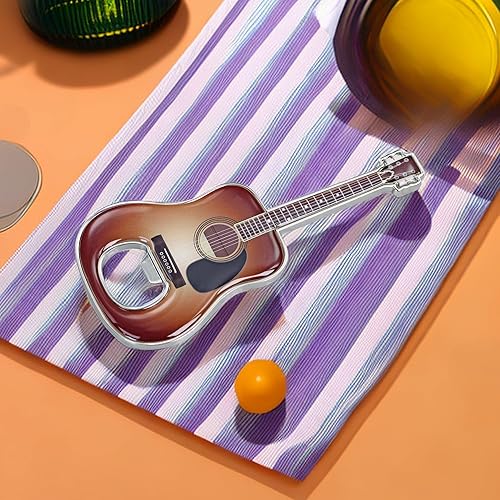 Miniatura 4 de LanHong Abrebotellas con forma de guitarra de cerveza, abrebotellas, guitarra, regalo, utensilios de cocina para bebedores, amantes de la guitarra y