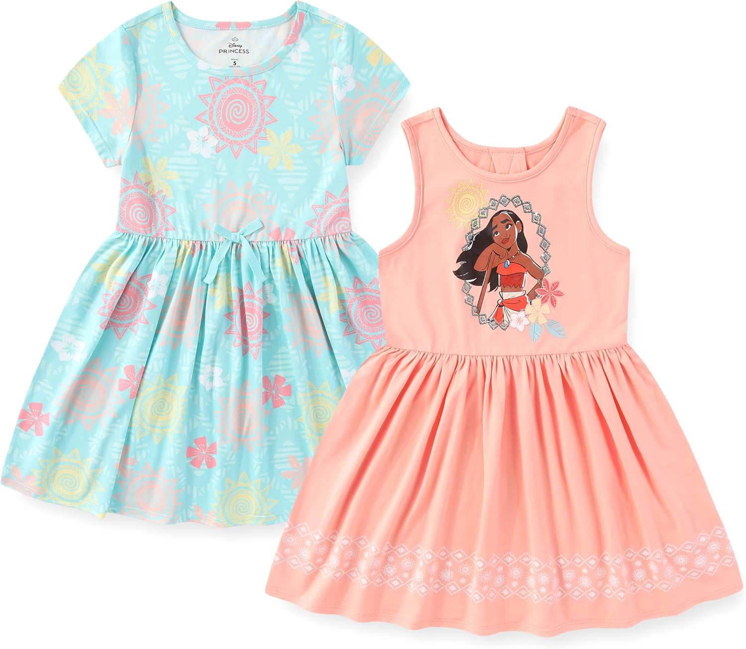 Disney Moana Girls 2 Pack Dress for Toddler and Big Kids