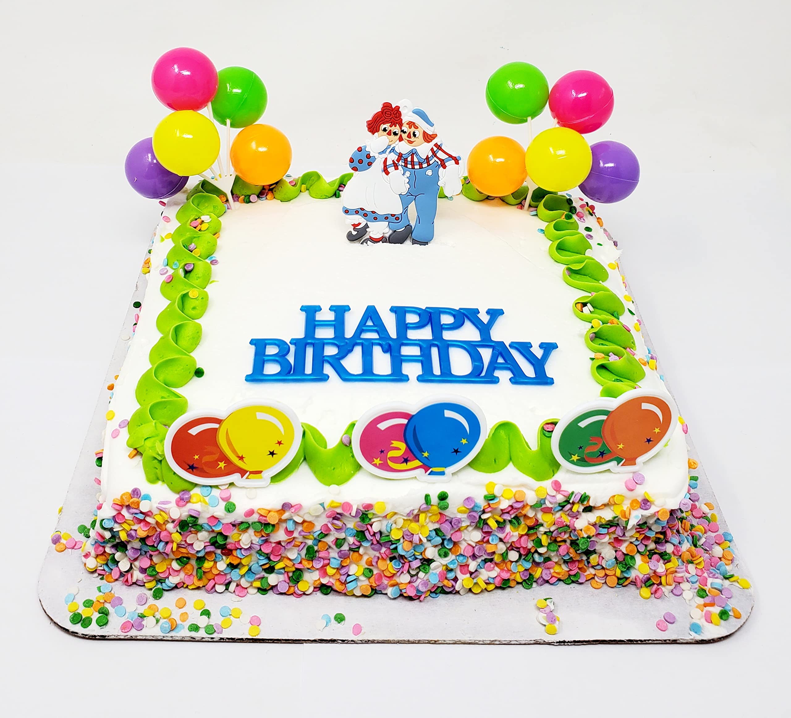 Amazon.com: Raggedy Ann and Andy - Juego de decoración para pastel