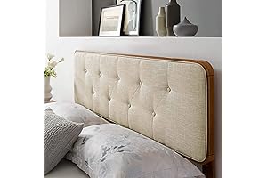 Modway Collins Tufted King Fabric and Wood Headboard for Contemporary Bedroom Decor