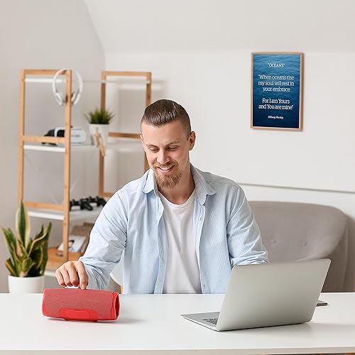 Miniatura 2 de Hillsong Worship - When Oceans Rise Song Lyric Wall Art Print, This Ready to Frame Typographic Ocean Music Wall Art Poster Print is Good For Home,