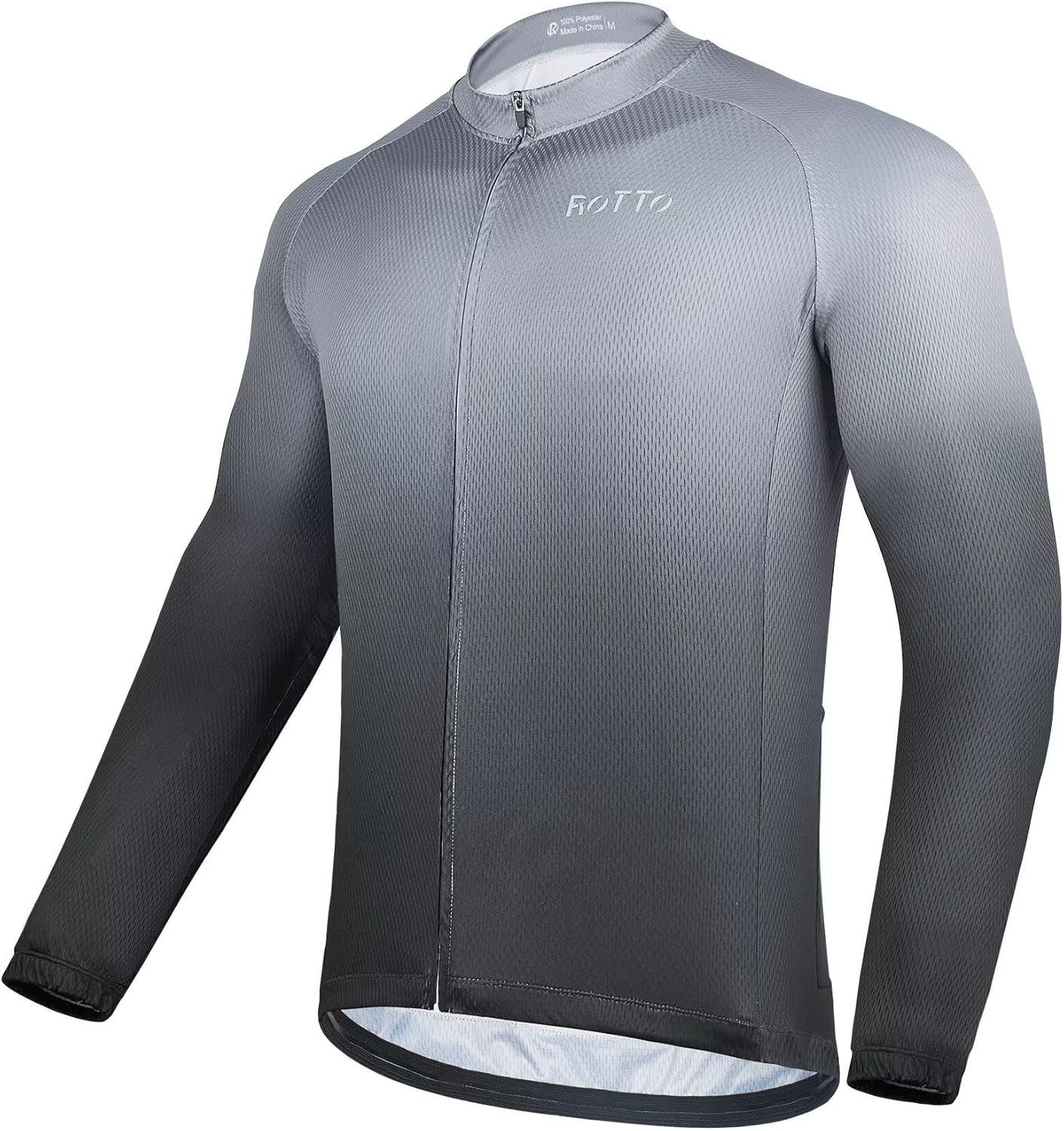 ROTTO Cycling Jersey Mens Bike Shirt Long Sleeve Gradient Color Series