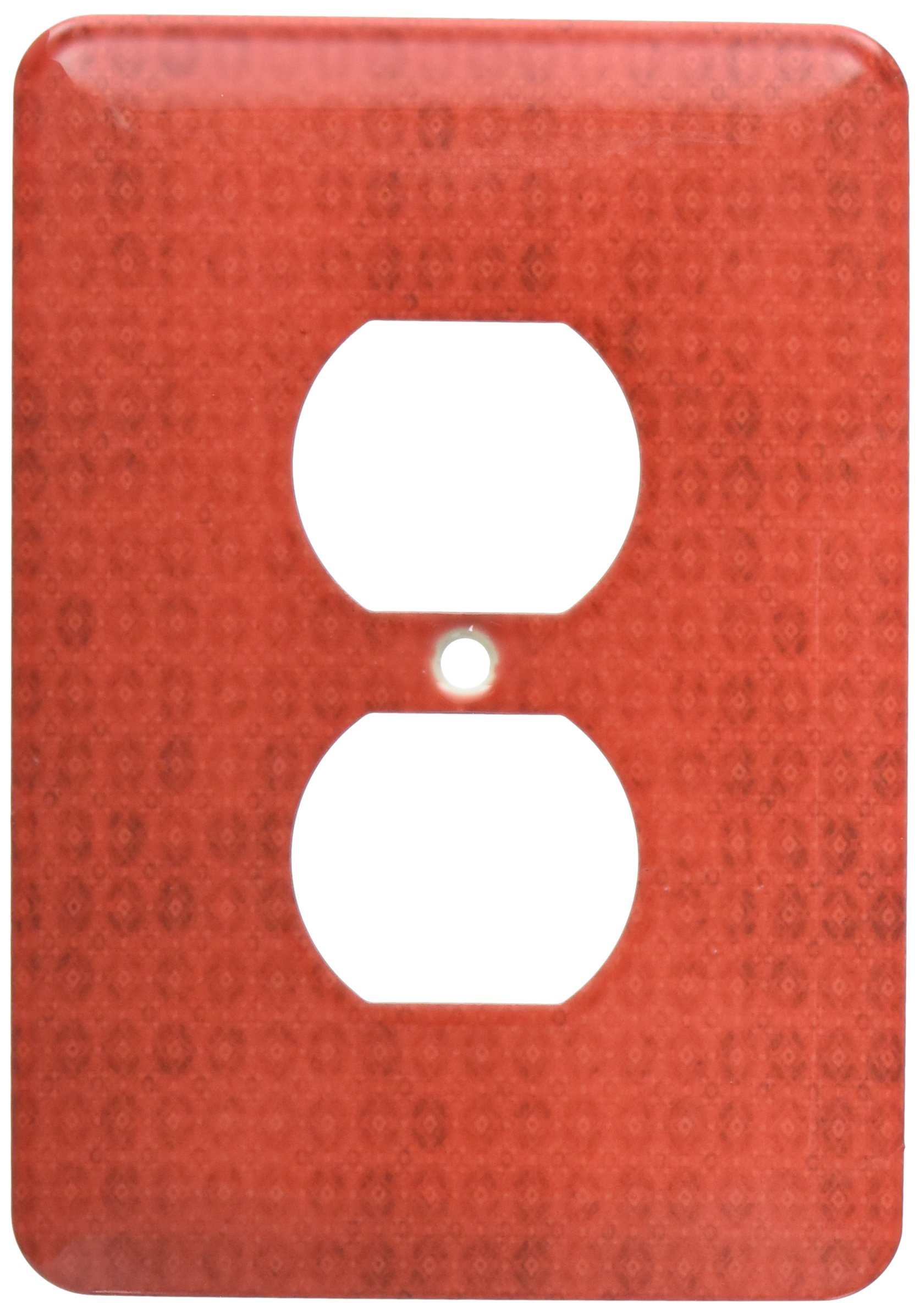 Motif cercle décoré rouge lsp_66018_6 par 3dRose pour décoration intérieure