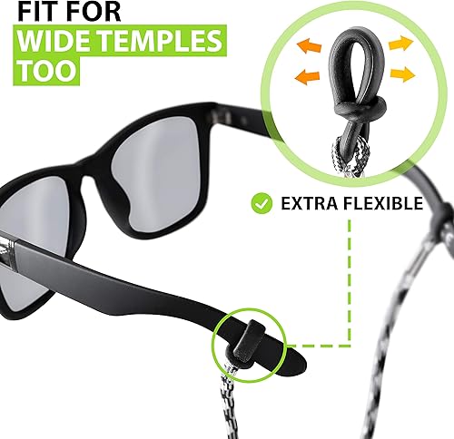 Miniatura 4 de Cordón para lentes Cadena para gafas para hombres y mujeres Soporte para cordón para gafas alrededor del cuello Correas deportivas para gafas de