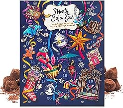 Monty Bojangles Vegan Chocolate Advent Calendar Chocolate Truffles (235 grams), Perfect for Chocolate Lovers with Delicious Truffles, Gorgeous Christmas Advent Calendar