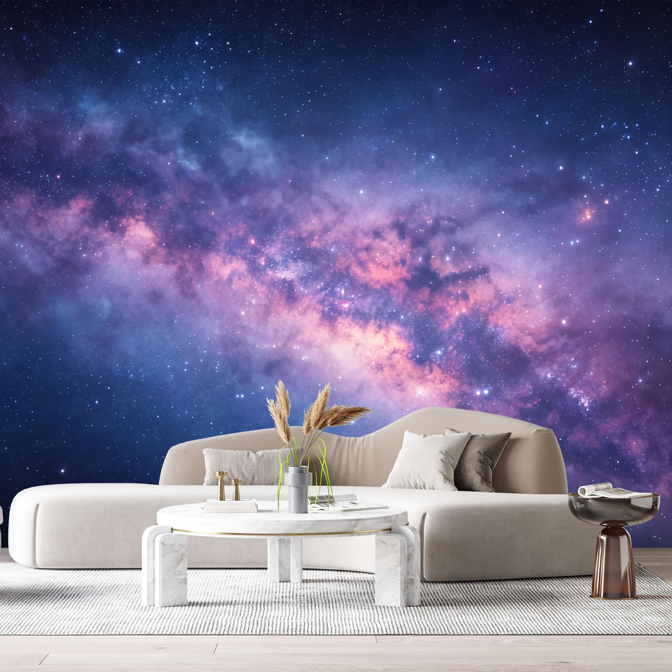 Custom Size Wall Murals Galaxy Nebula Starry Sky Modern Abstract SelfAdhesiveWall Fabric Removable Wallpaper Wall Decor for Living Room Bedroom Bathroom