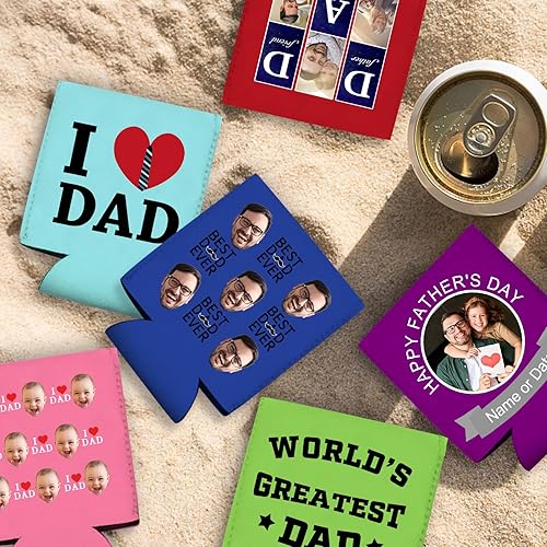 Miniatura 7 de Enfriadores de latas personalizados con aislamiento a granel, funda de cerveza plegable, soporte para botellas de bebidas, logotipo, boda, fiesta de