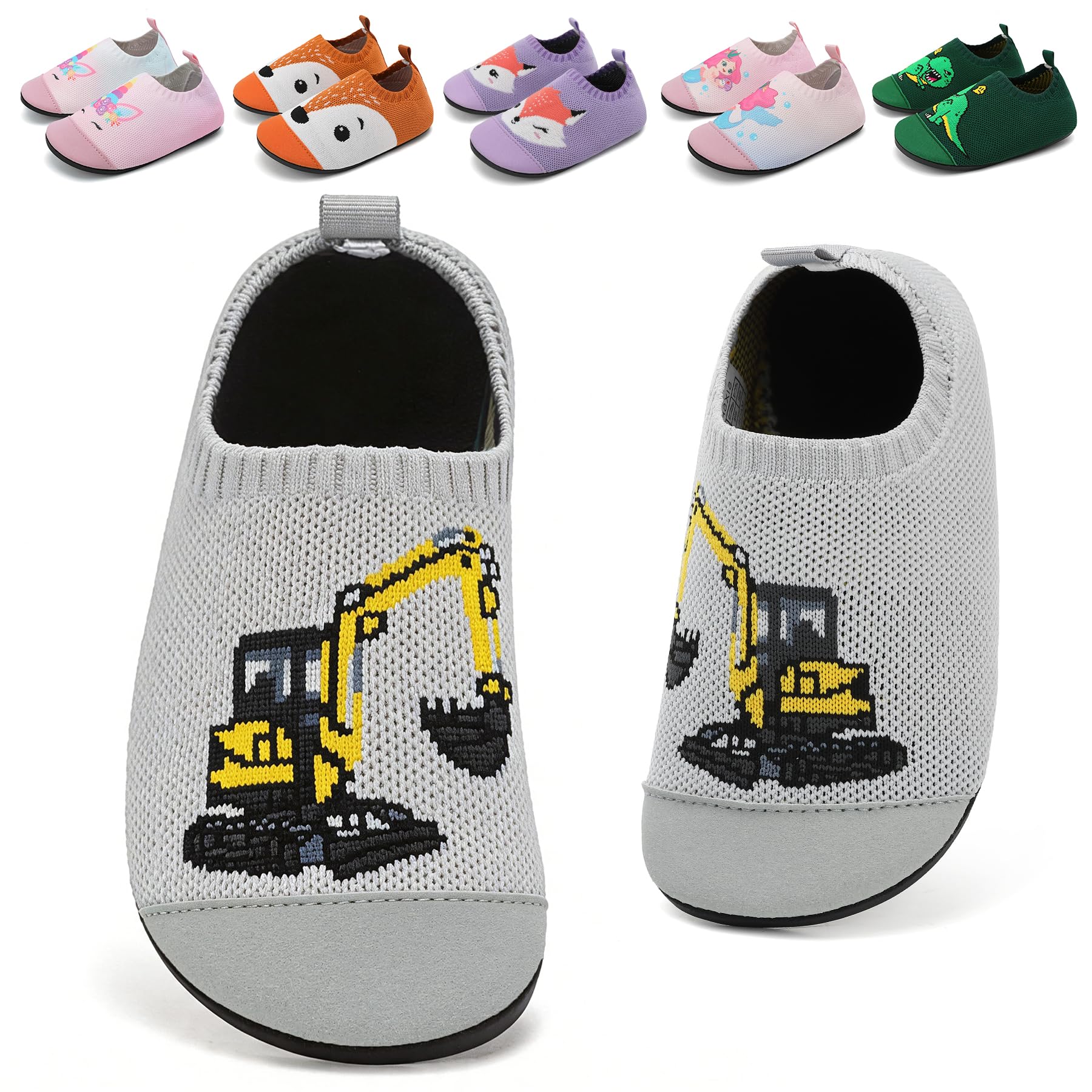 VOLHAL Hausschuhe ​Kinder Mädchen Junge Barfussschuhe Pantoffeln Lauflerns chuhe​Rutschfest ​Kindergarten für Atmungsaktive​Weich Kleinkinder Schuhe ​Unisex