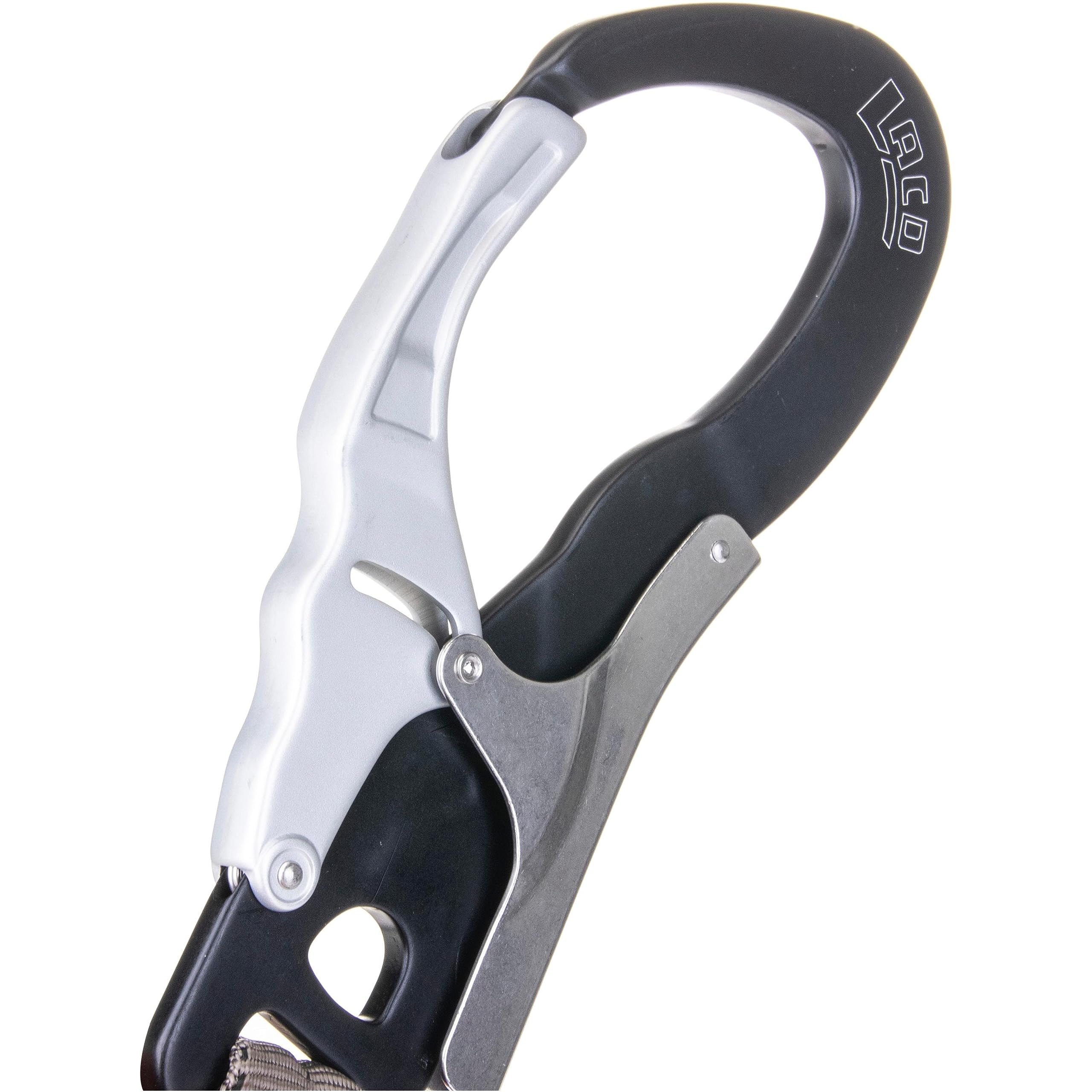 LACD Damen, Herren Klettersteigset KLETTERSTEIGSET Ultimate FERRATA S schwarz-Silber Einheitsgröße
