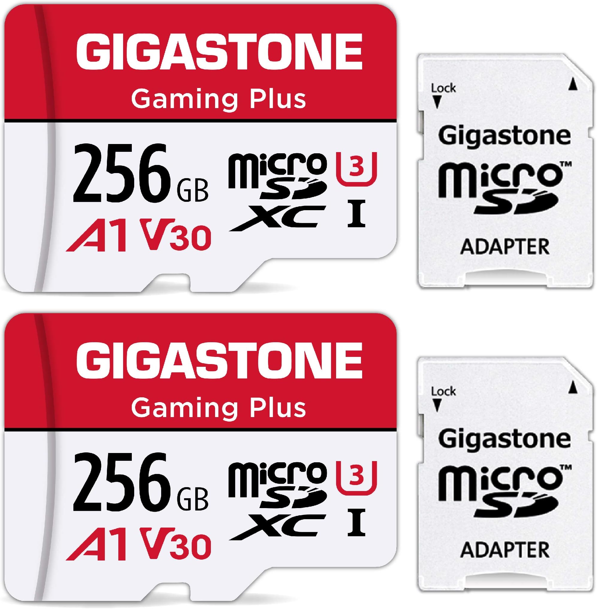 2x Micro SD Karte 256GB - Hochgeschwindigkeit Speicherkarte Für Kamera & Drohne