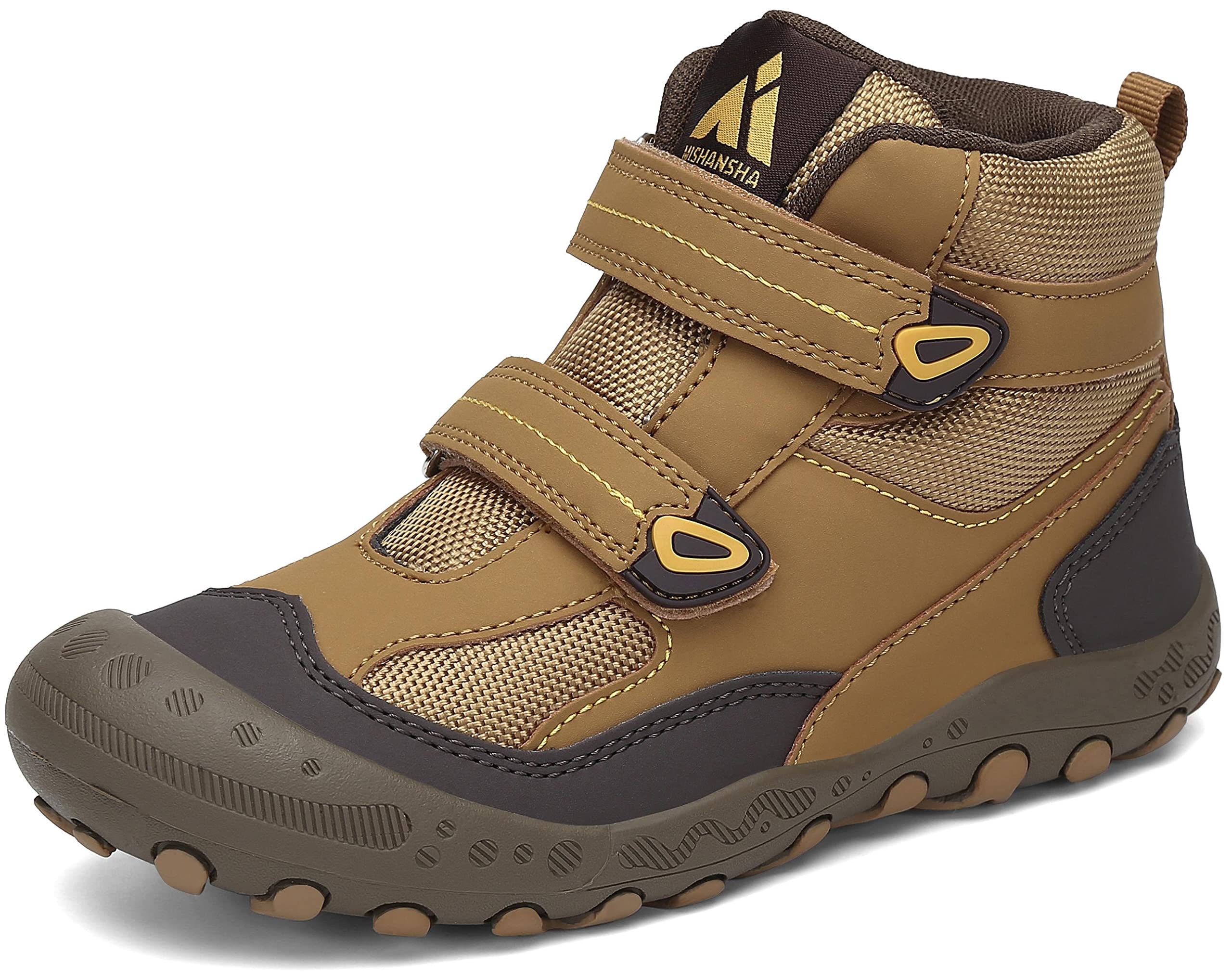 Mishansha Botas de Senderismo Niño Niña Zapatos de Trekking Antideslizante Ligero Zapatillas de Montaña Cómodos Exterior, 028 Marrón, 27 EU