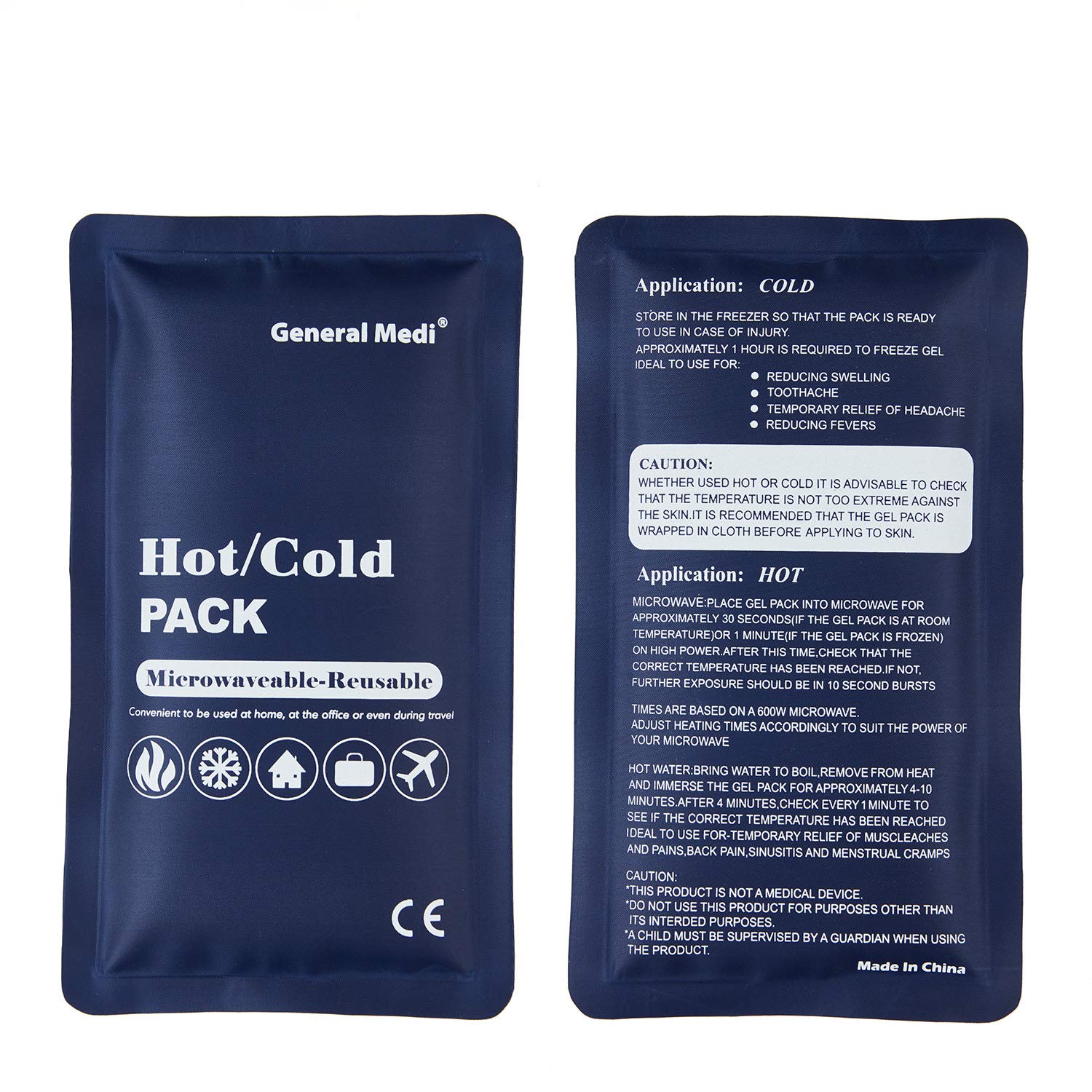 Buy Hot & Cold Reusable Gel Pack Compress Wrap Pack of 3 Great for