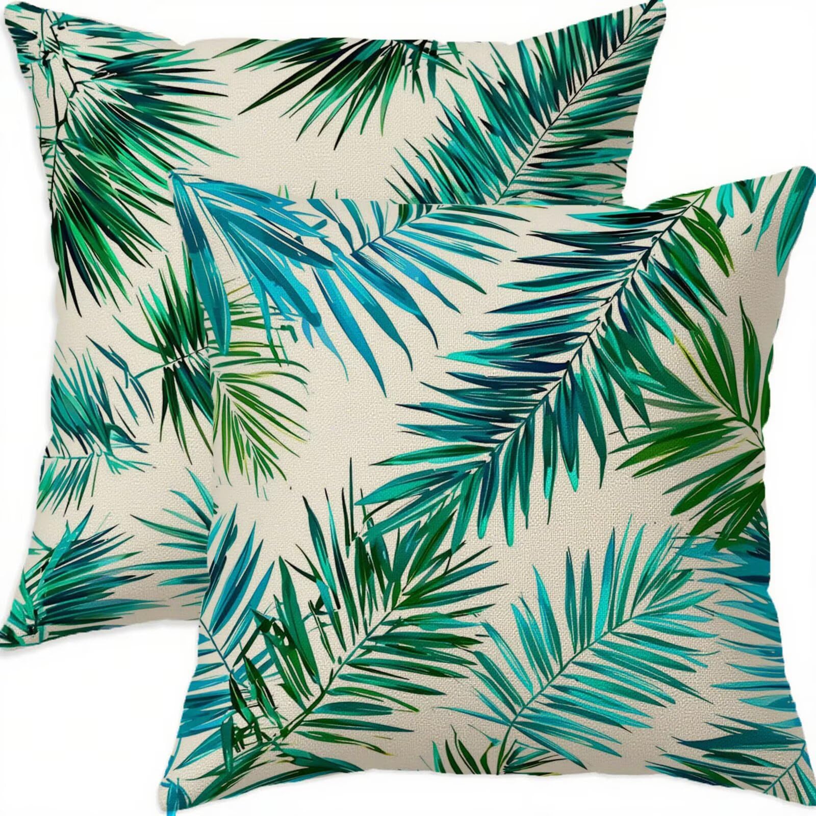 Housse coussin 75x75cm lin de qualité supérieure double face imperméable