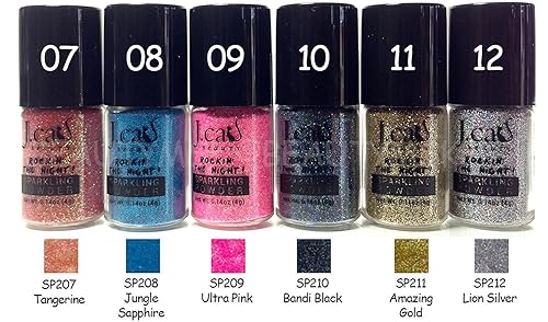 Miniatura 2 de Polvo J. cat Beauty mineral base espumoso/brillo, sombra para ojos, pigmento, 12 colores