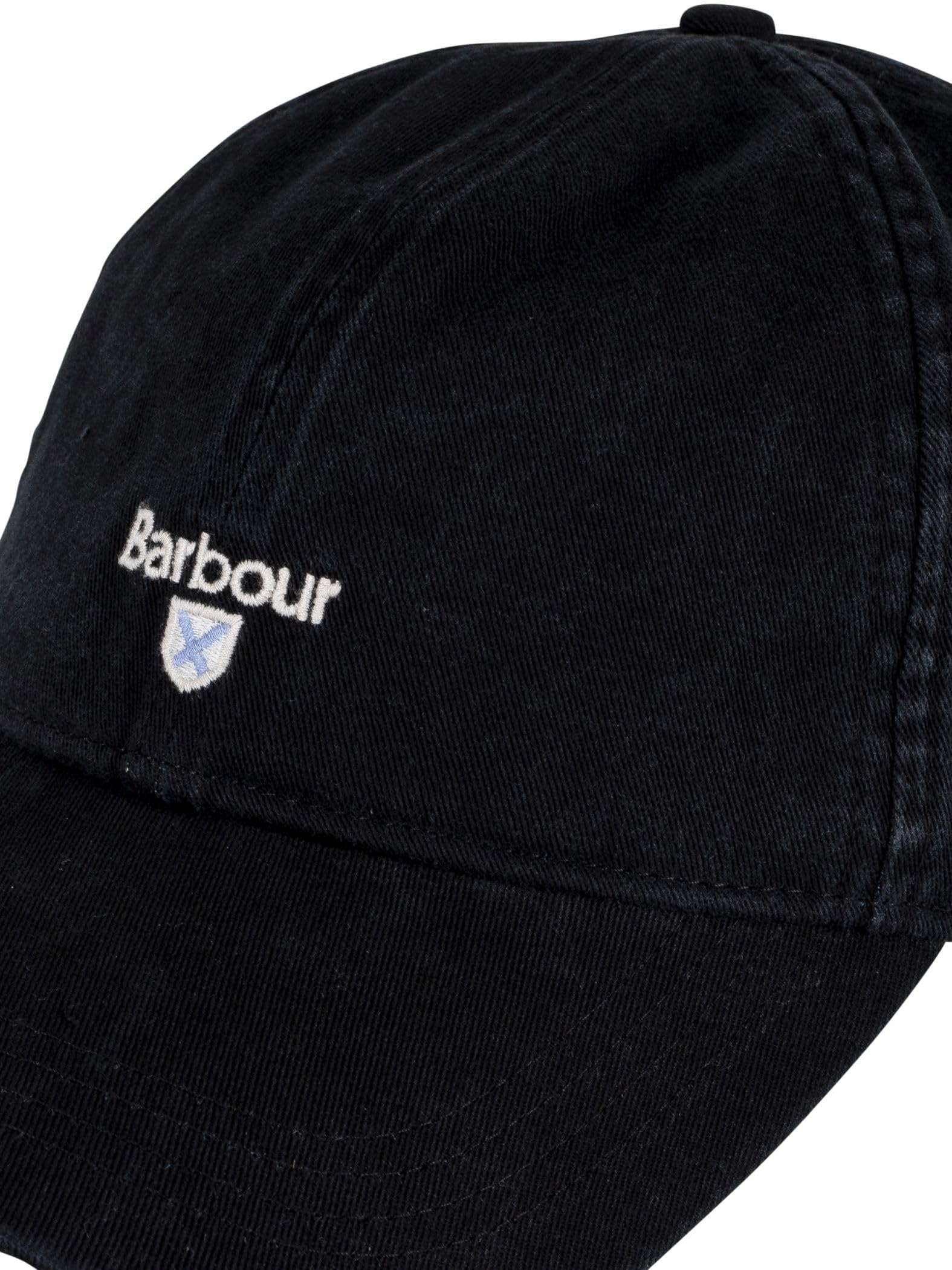 Barbour Uomo Cappellino Sportivo A Cascata, Black, One Size