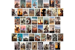 Western Wall Aesthetic Poster Collection for Room Decor